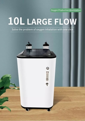 เครื่องผลิตออกซิเจน O2 Concentrator แบบพกพามาตรฐานทางการแพทย์ 10 Lpm