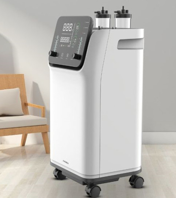 เครื่องให้ออกซิเจนในโรงพยาบาลทางการแพทย์ 6 Lpm Concentrator ออกซิเจนแบบพกพา