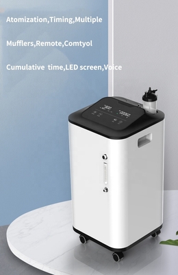 5L /10L เครื่องผลิตออกซิเจนแบบพกพาขนาดเล็ก Concentrator ออกซิเจน 220v พร้อม Nebulizer