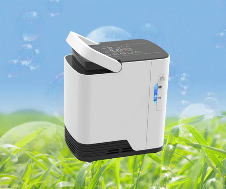 Single Flow Portable 2 ลิตร Concentrator ออกซิเจนใช้ในบ้าน 220v
